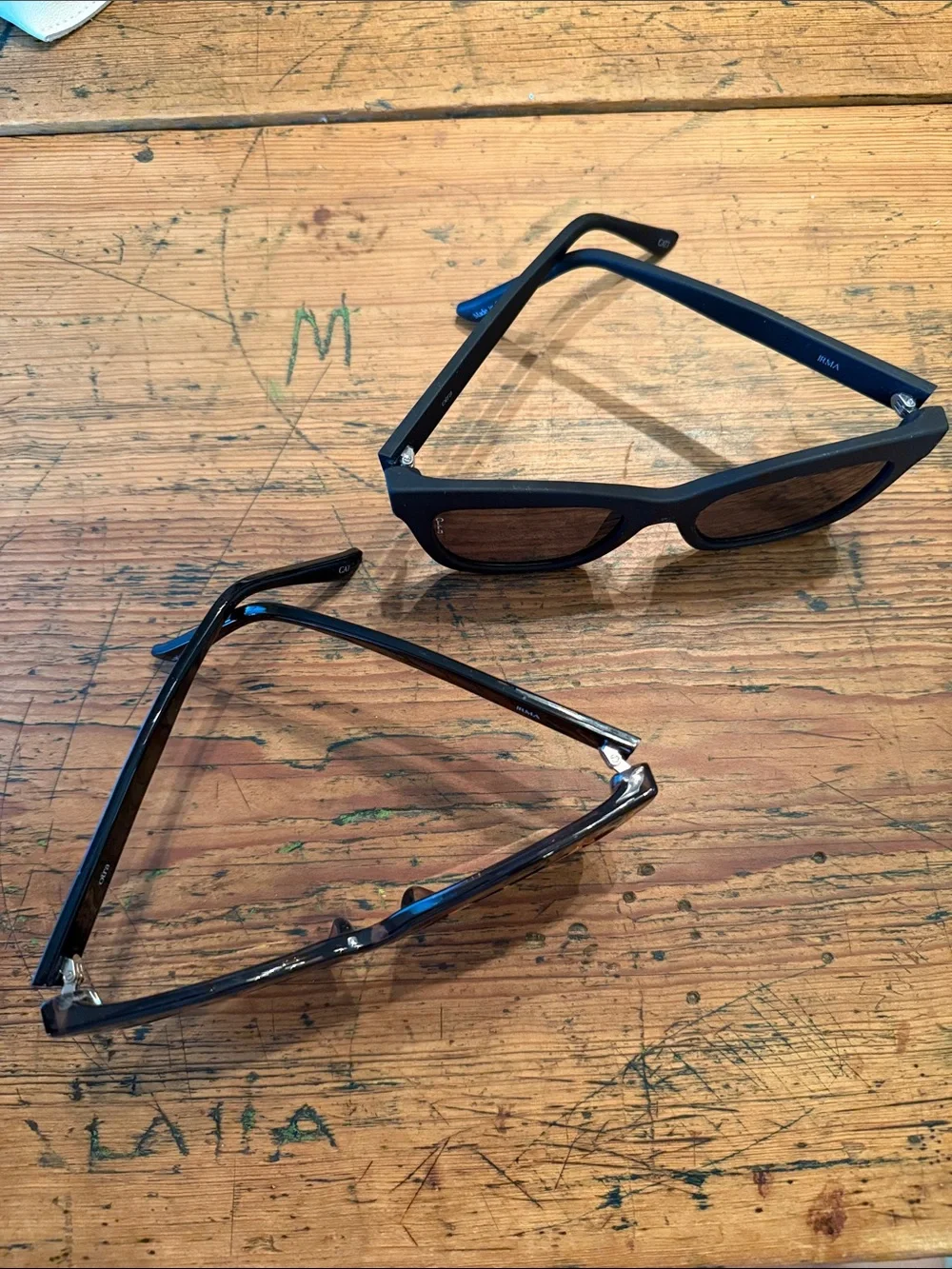 Two Otra Oversized Women's Sunglasses in Black and Tortoiseshell